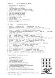 English Worksheet: Mix exercises