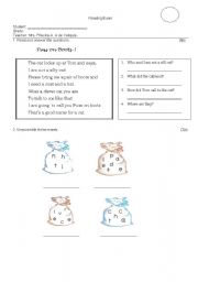 English worksheet: Reading Time