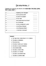 English worksheet: How questions