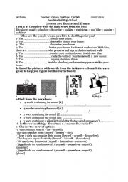 House and Home lesson 20 1st fom