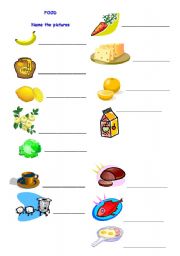 English worksheet: Food