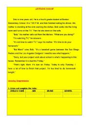 English Worksheet: english test