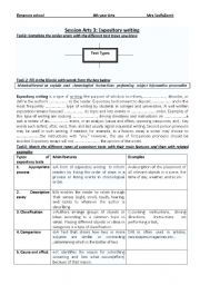 English Worksheet: expository texts 