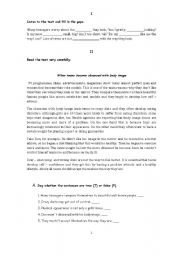 English Worksheet: comprehension,grammar, composition 