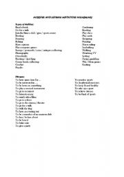 English Worksheet: HOBBIES AND LEISURE ACTIVITIES