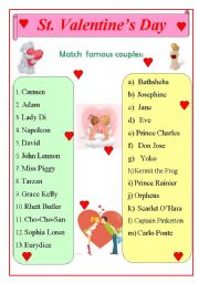 English Worksheet: St.Valentines Day