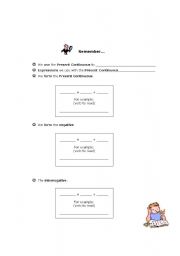 English worksheet: Present Continuous