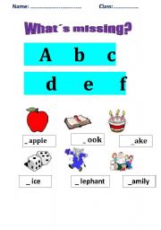 English worksheet: THE ALPHABET FOR YOUN LEARNERS