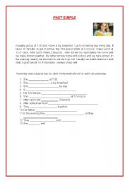 English worksheet: Past Simple