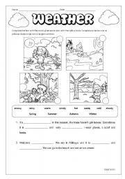 English Worksheet: weather 2