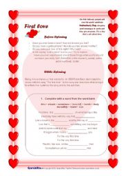 English Worksheet: Valentines Day. 4 skills / 7 pages