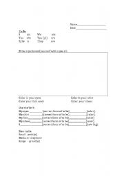 English Worksheet: to be exercises