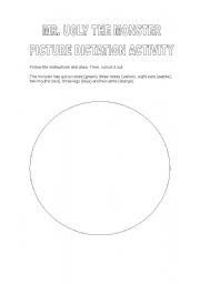 English Worksheet: PICTURE DICTATION