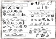 English Worksheet: FOOD & DRINK