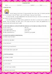 English Worksheet: personal identification