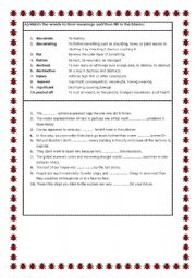 English Worksheet: Natural Disasters vocabulary 3 + useful vocabulary