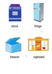 English Worksheet: stuff in the kitchen 1