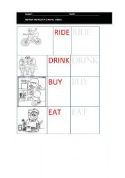 English worksheet: ACTIONS  VERBS 