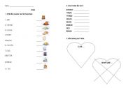 English worksheet: Food