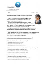 English worksheet: Muggles