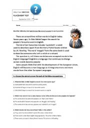 English Worksheet: Muggles