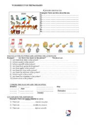 English Worksheet: There is There are