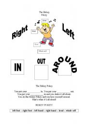 English Worksheet: The Hokey Pokey