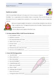 English Worksheet: Personal ID - reading comprehension