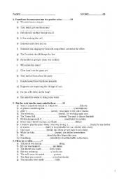 English Worksheet: Passive voice