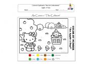 English worksheet: The Colours