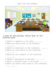 English Worksheet: There is / there are quiz