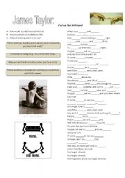 English Worksheet: Youve got a friend