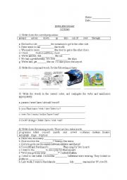 English Worksheet: Exam on past simple Vs Present perfect