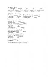 English worksheet: 