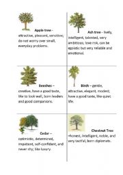 English Worksheet: The Druids horoscope