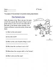 Comprehension: The Farmers Cow