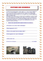 English Worksheet: Test about Scotland