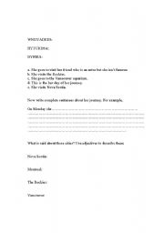 English Worksheet: Across Canada II