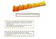 English worksheet: story:Jack and the Beanstalk