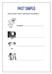 English worksheet: PAST SIMPLE