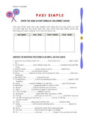 English Worksheet: PAST SIMPLE