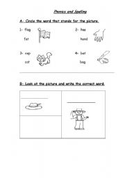 English worksheet: phonics 