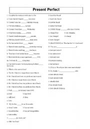 English Worksheet: Present Perfect