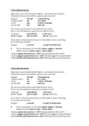 English Worksheet: verbs with two objects