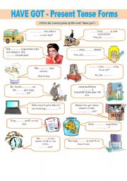 English Worksheet: HAVE GOT