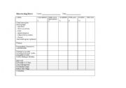 English worksheet: RUBRIC EXAMPLE