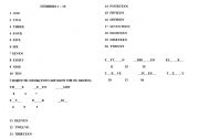 English worksheet: Numbers 1-20