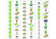 English Worksheet: vegetables dominos 4 of 6