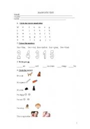 Diagnostic test - Basic knowledge