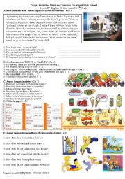 English Worksheet: s.present-countables